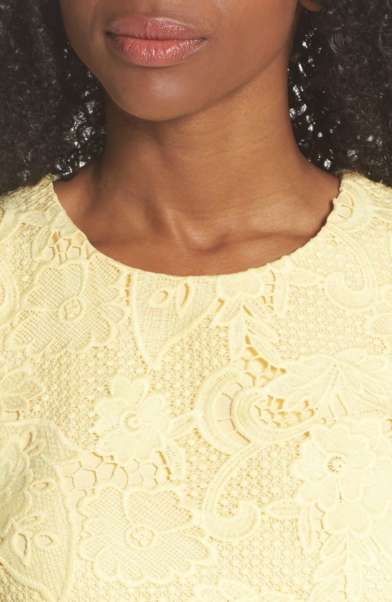 Eliza J Lace Sheath Dress, Alternate, color, 