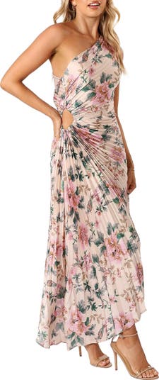 Kleo Floral Print Asymmetric Cocktail Dress