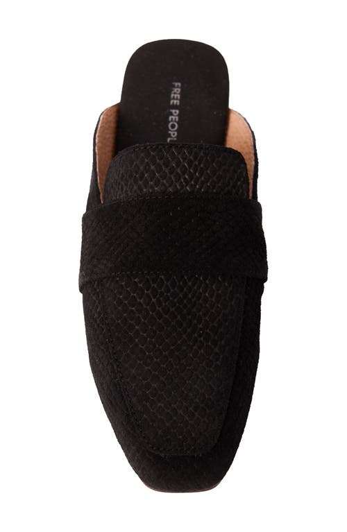 Free People At Ease Loafer In Black Suede