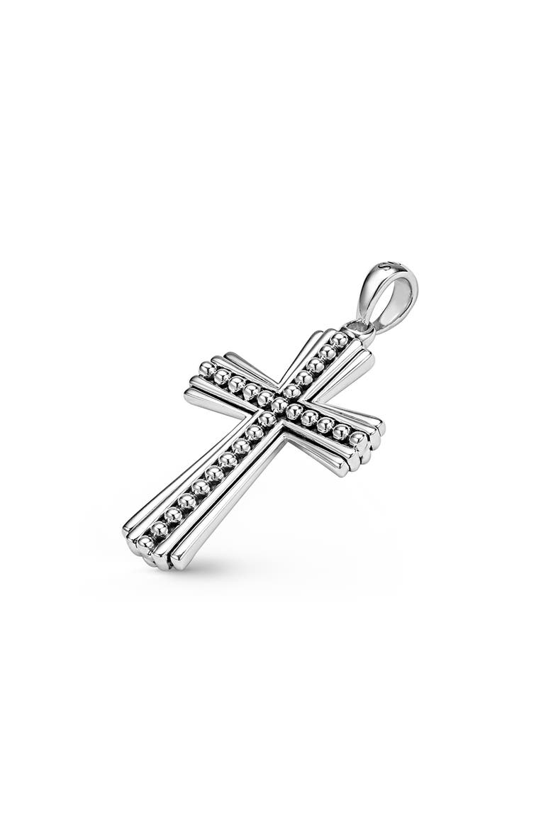 Men's Anthem Cross Pendant, Alternate, color, SILVER