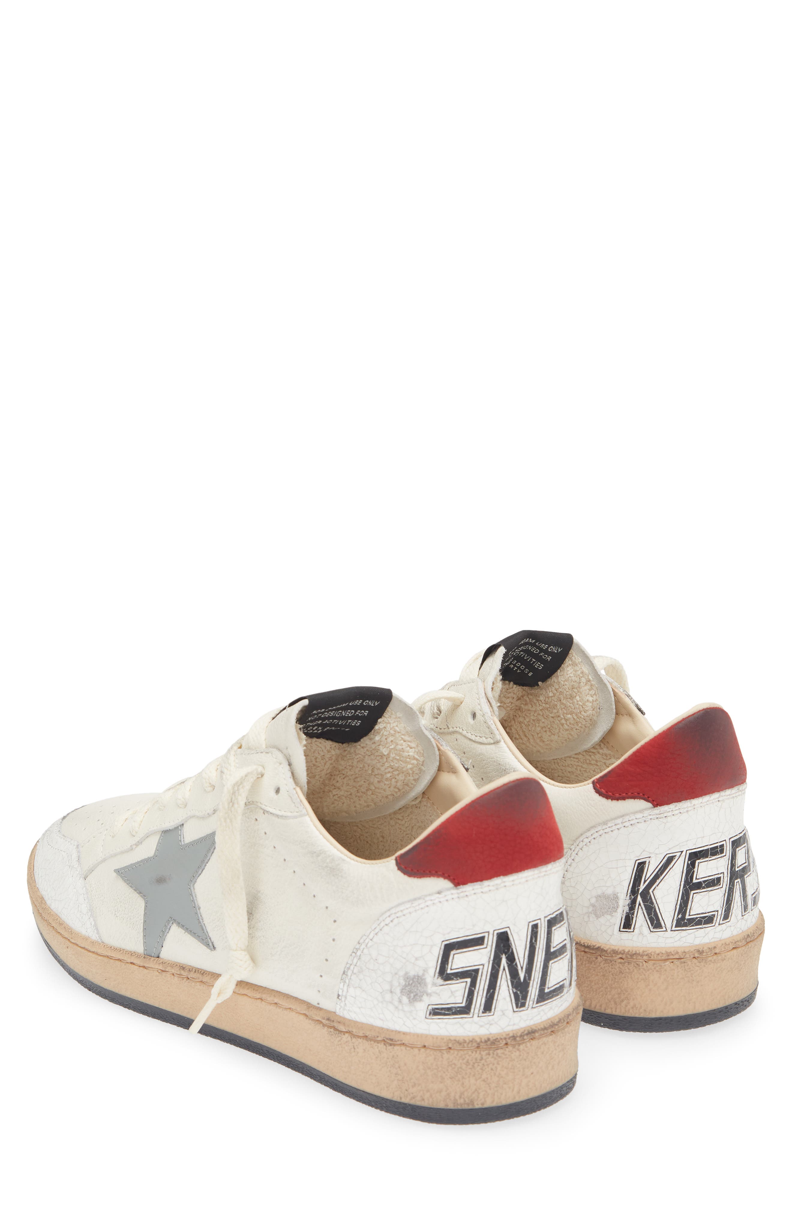 Ball Star Sneaker, Alternate, color, WHITE/ SILVER BLUE/ RED