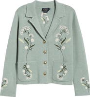 Pendleton Souvenir Floral Button Front Cardigan