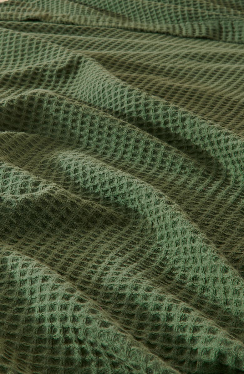 Cotton Blend Waffle Weave Blanket