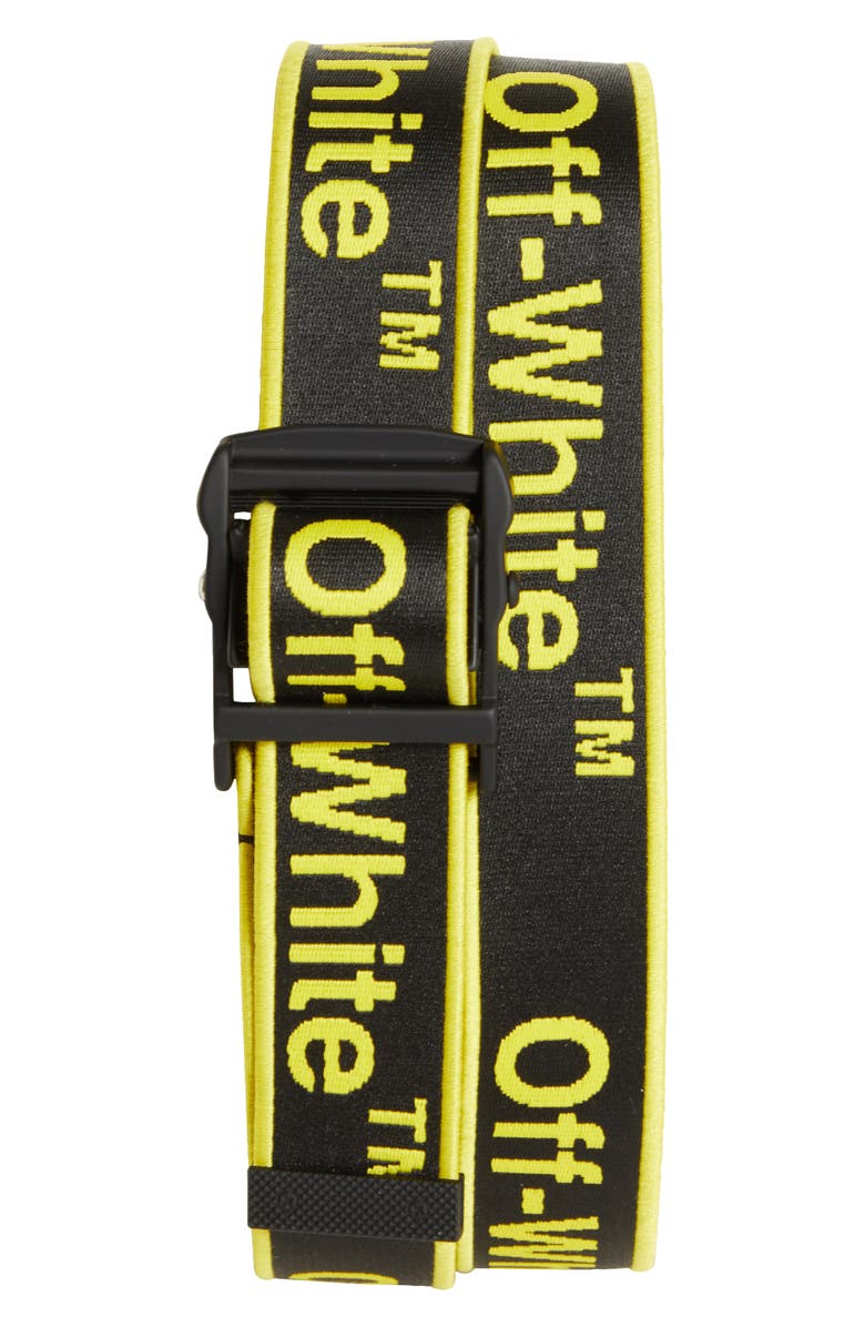 Off-White Industrial Jacquard Belt, Main, color, 