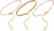 Vince Camuto Set of 3 Chain Bracelets