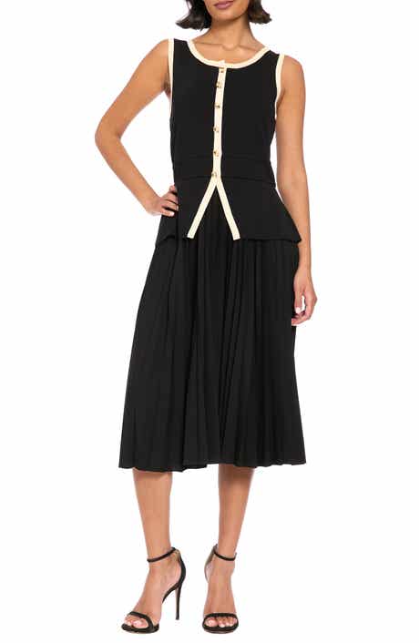 Tipped Twofer Sweater Dress