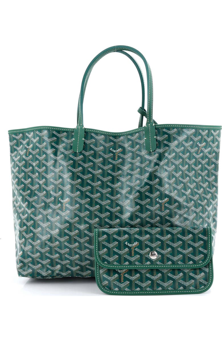 Pre-Owned Goyard Saint Louis Tote Coated Canvas PM, Alternate, color, Green