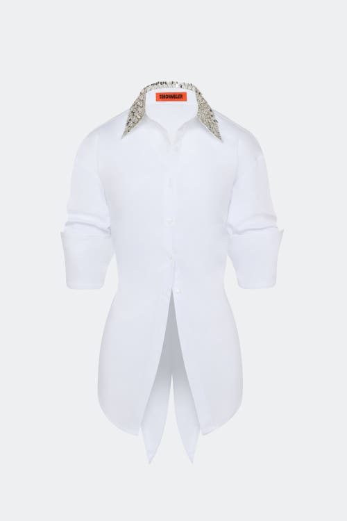 Simonmiller Loch Embellished Button Up In White