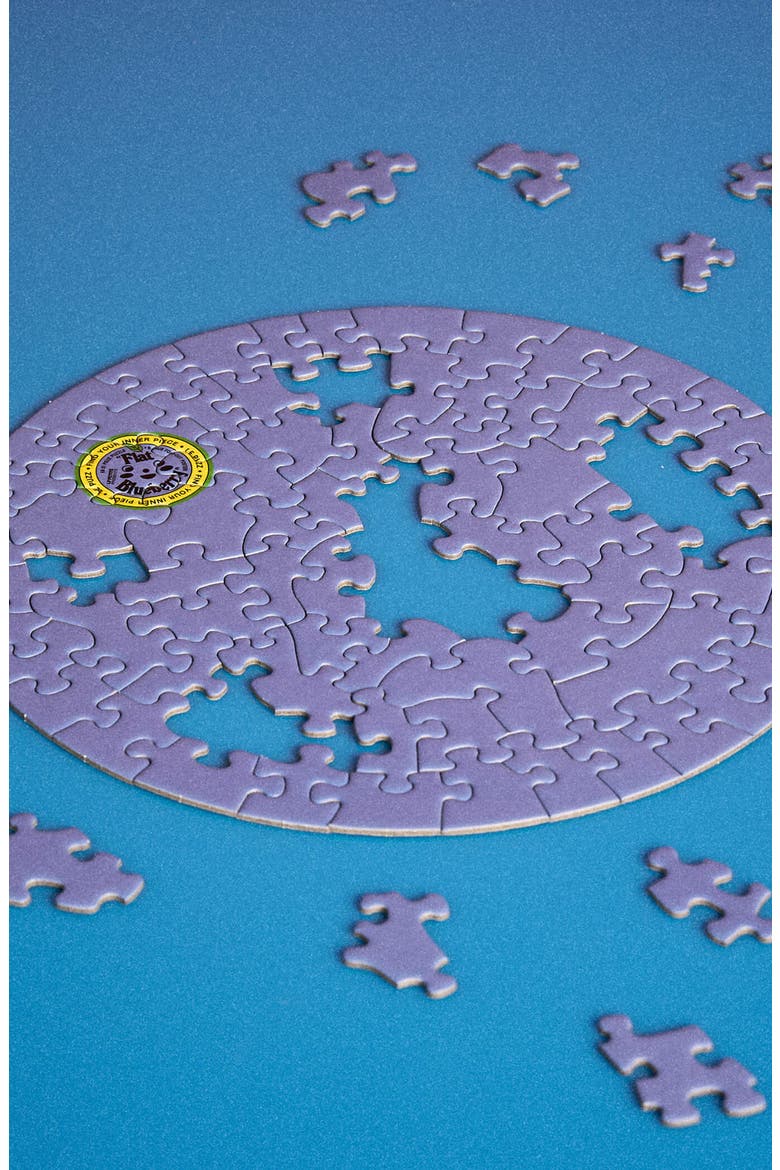 Flat Blueberry 81 Piece Mini Jigsaw Puzzle, Alternate, color, None