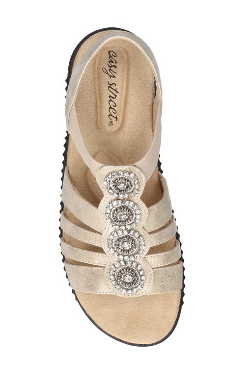 Shop Easy Street Samira Embellished Sandal In Gold