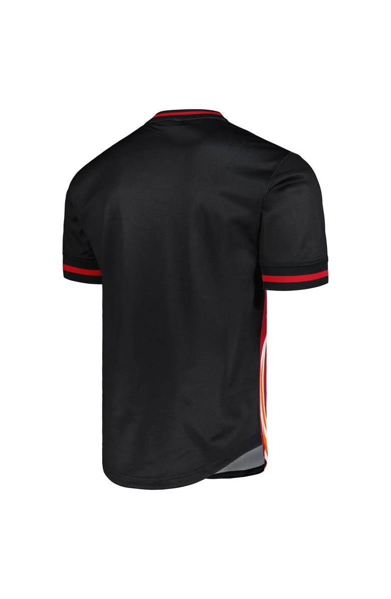 Mitchell & Ness Men's Mitchell & Ness Red Miami Heat Jumbotron 3.0 Mesh V-Neck T-Shirt, Alternate, color, Red