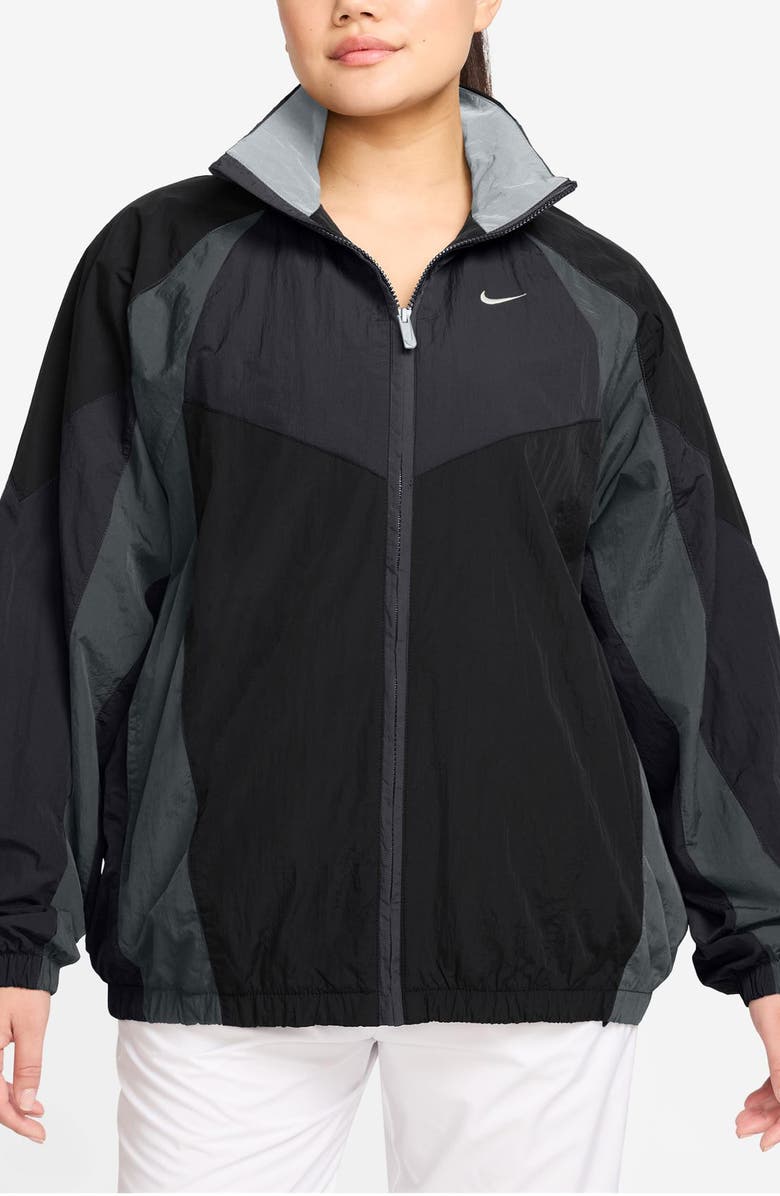 Nike Sportswear Street Track Jacket, Main, color, Black/ Dk Smoke Grey