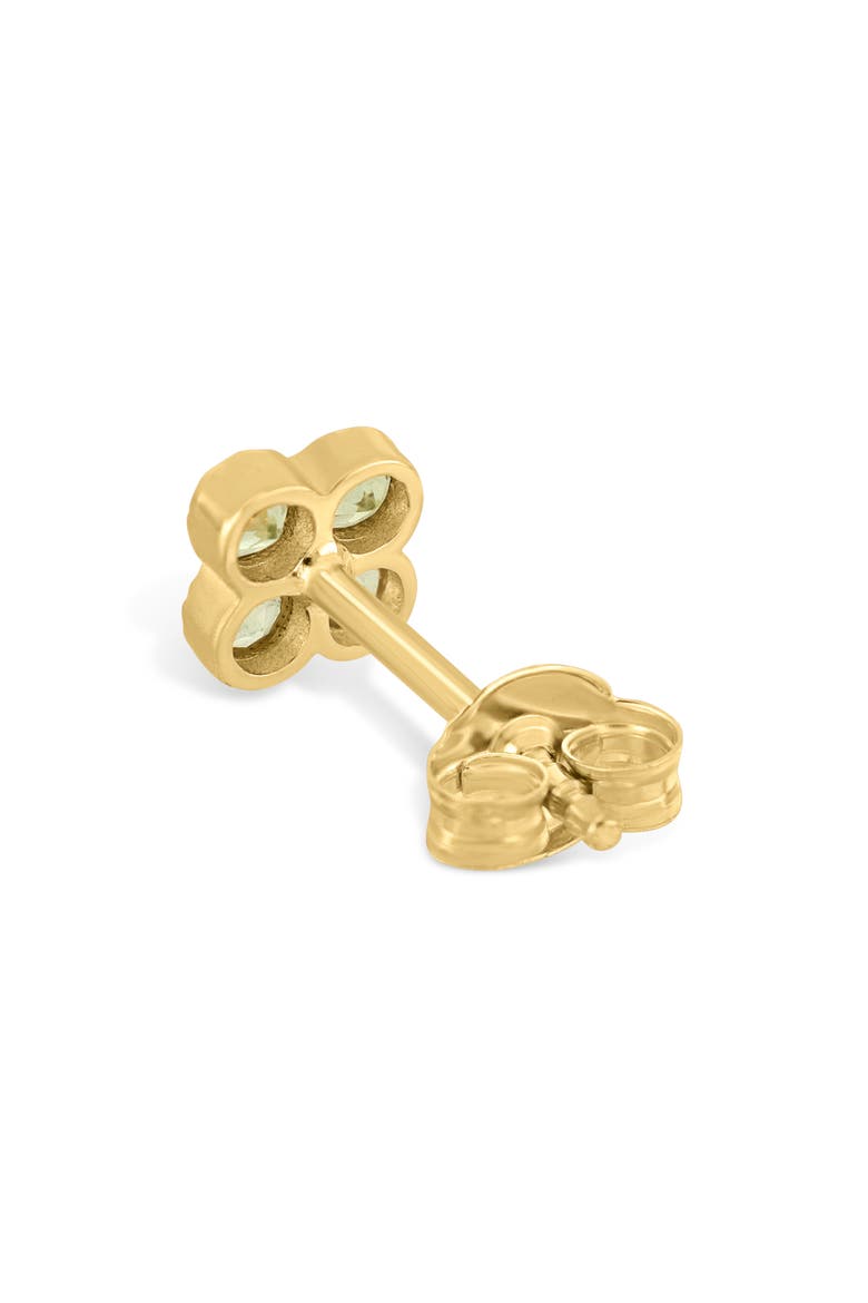 14k Gold Peridot Stud Earrings, Alternate, color, PERIDOT/ 14KY