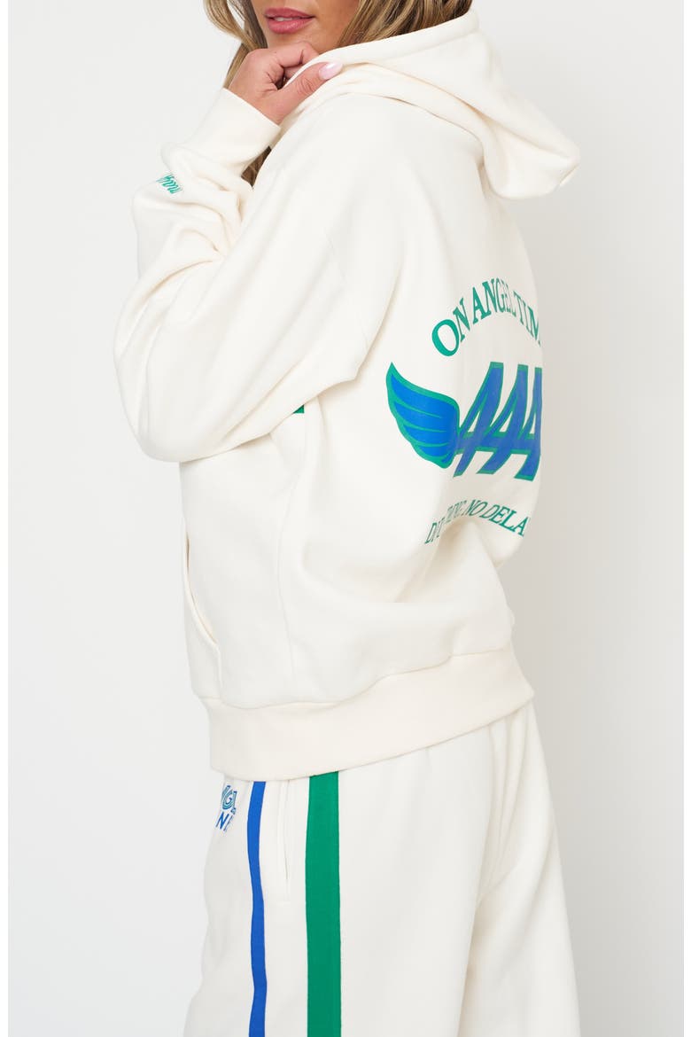 Angel Airlines Graphic Oversize Hoodie, Alternate, color, WHITE