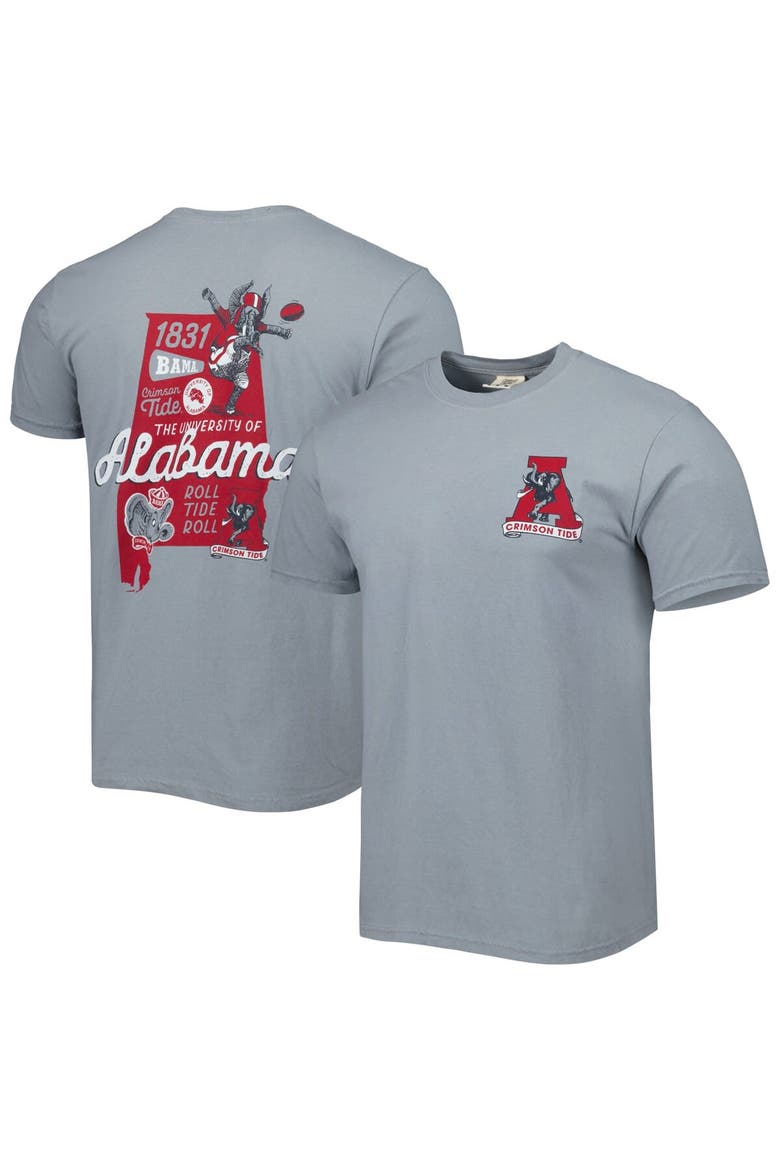 Men's Graphite Alabama Crimson Tide Vault State Comfort T-Shirt, Main, color, Graphite