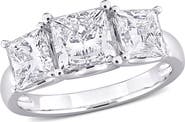 Julianna B. 3-1/2 CTW Lab-Grown Diamond Princess 3-Stone Ring