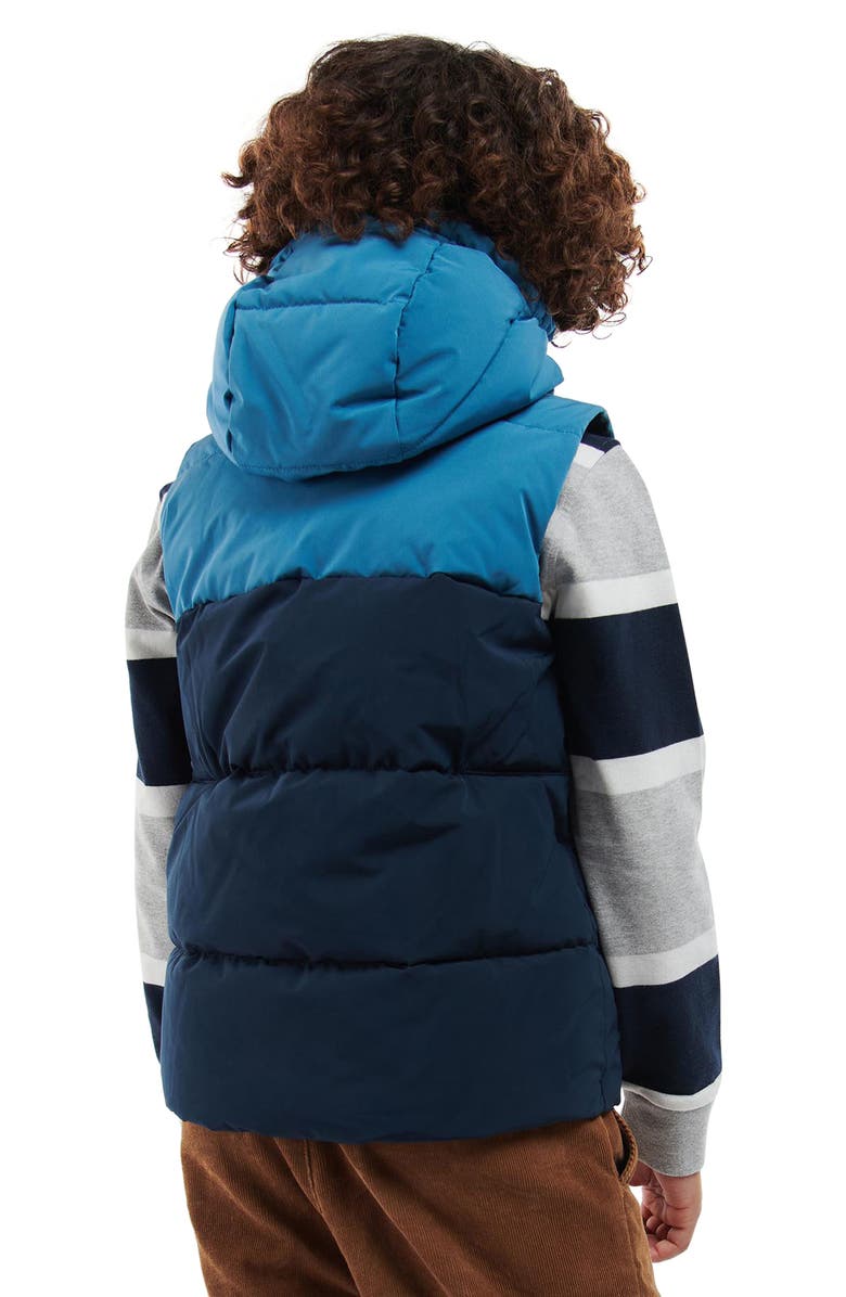 Barbour Kids' Quilted Hooded Vest, Alternate, color,