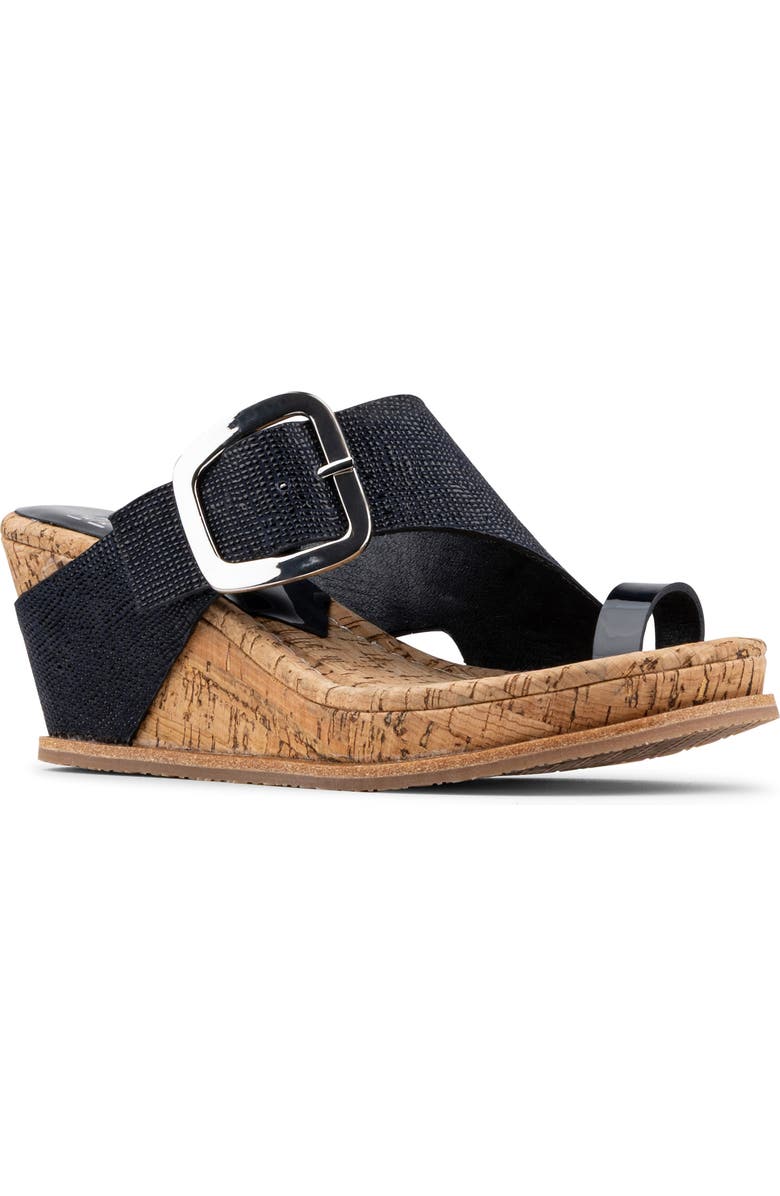 Donald Pliner Joyus Wedge Sandal, Main, color, Navy