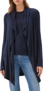 Karen Kane Ribbed Drape Front Cardigan