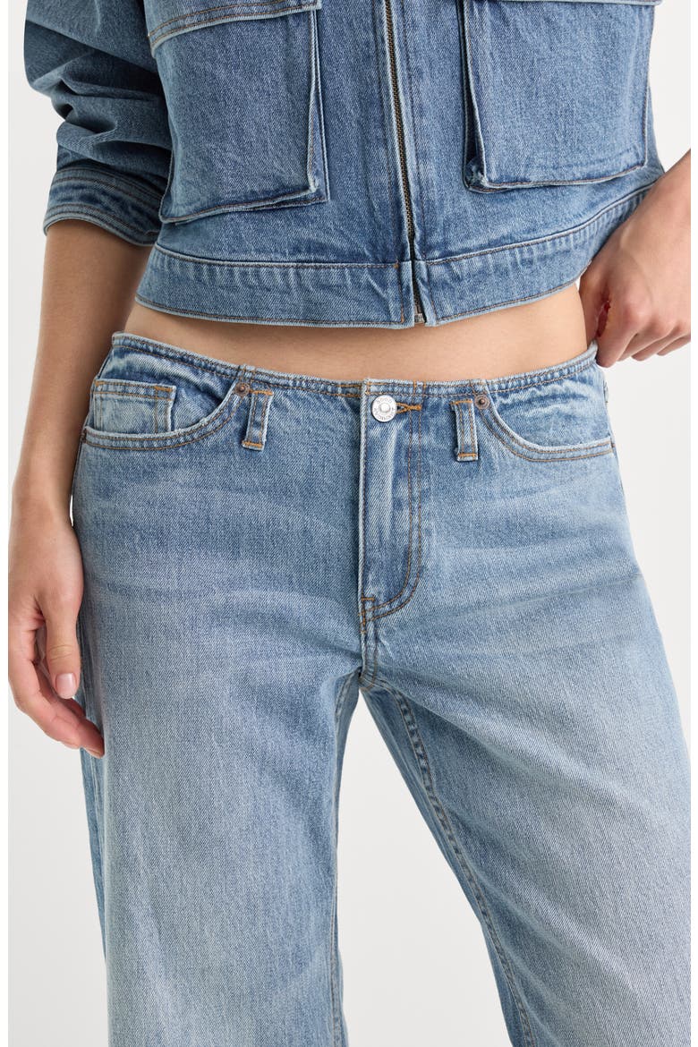 Ghost Waist Low Loose Wide Leg Jeans, Alternate, color, INDIGO1320