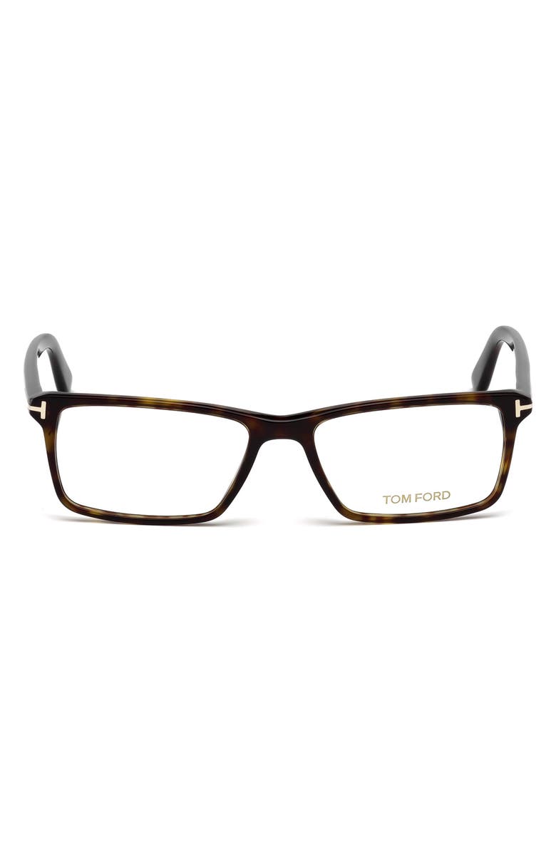 TOM FORD 56mm Geometric Optical Glasses, Main, color,