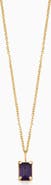 Oradina 14K Gold Date Me Birthstone Pendant Necklace