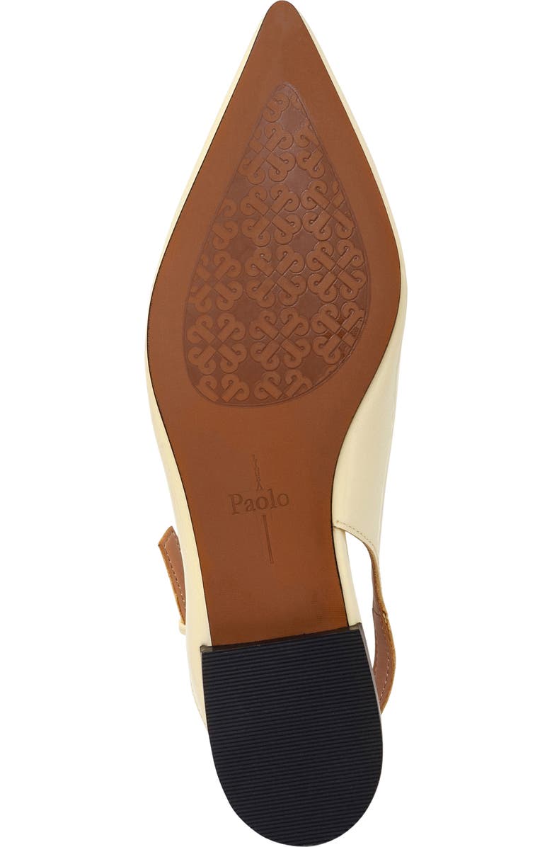 Linea Paolo Caia Pointed Toe Slingback Flat, Alternate, color, Light Yellow