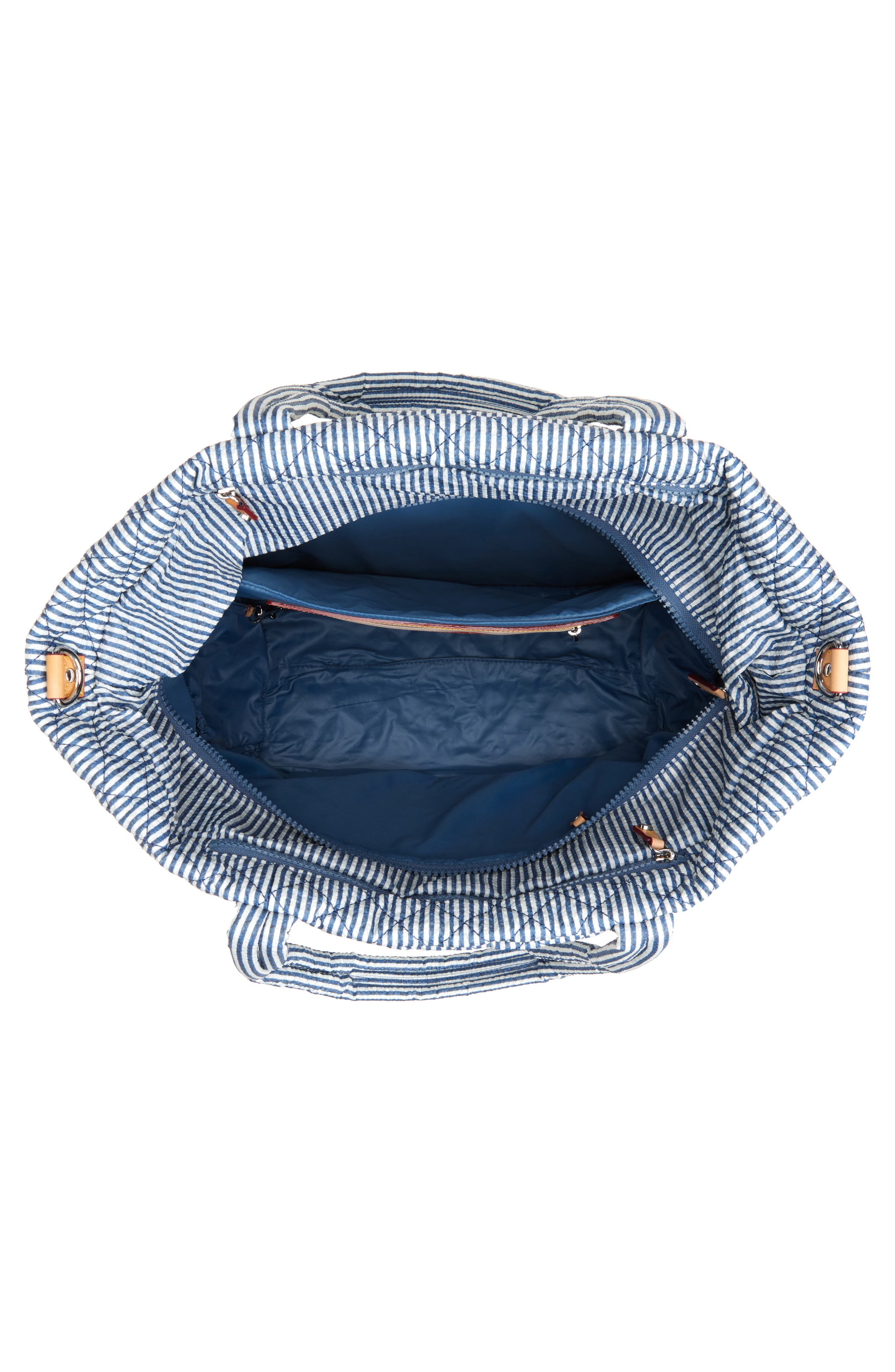 MZ Wallace Large Empire Quilted Seersucker Tote, Alternate, color, 