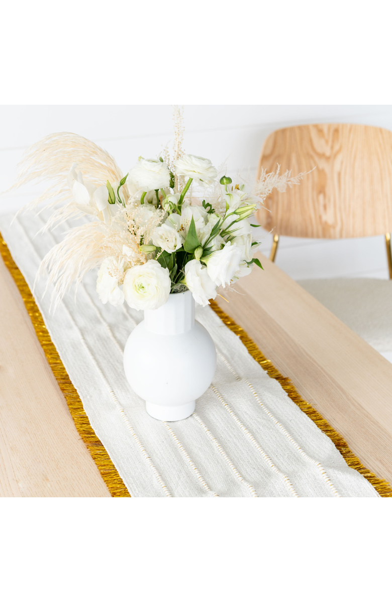 Jollity 
Co Fabric Table Runner, Alternate, color, Gold