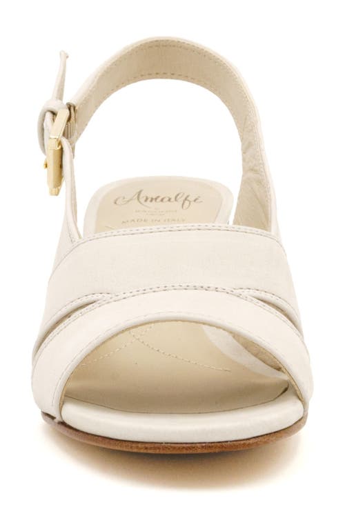 Amalfi By Rangoni Efrem Slingback Sandal In Mozzarella Long Beach