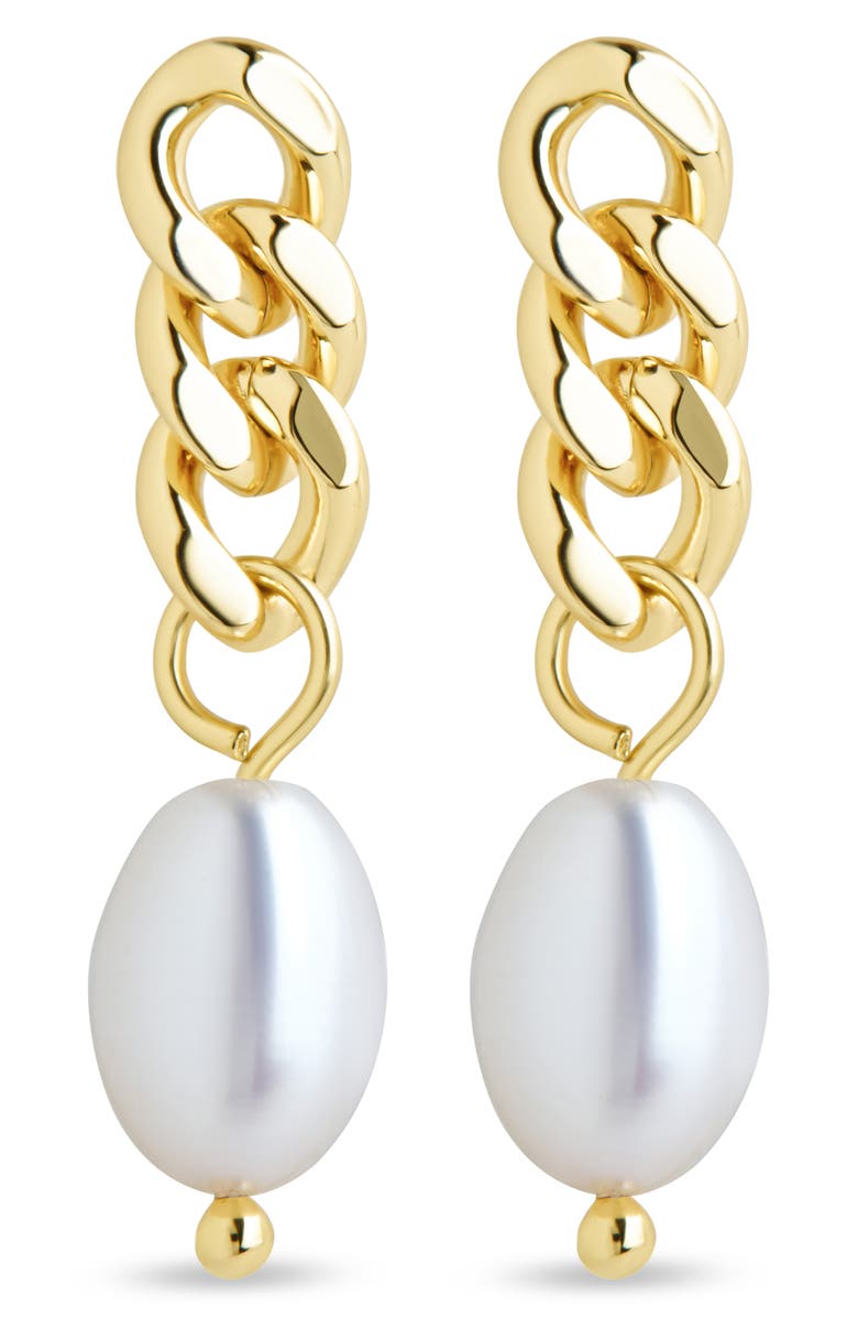 Sterling Forever Hana Chain Drop Earrings, Alternate, color, 