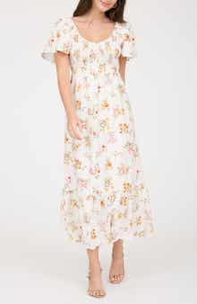 Flutter Sleeve Midi Sundress