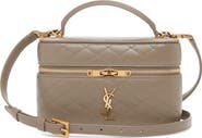 Saint Laurent Mini Gaby Quilted Leather Vanity Case