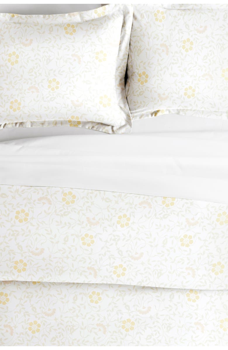 HOMESPUN Premium Ultra Soft 3-Piece Spring Vines Print Duvet Cover Set, Alternate, color, 