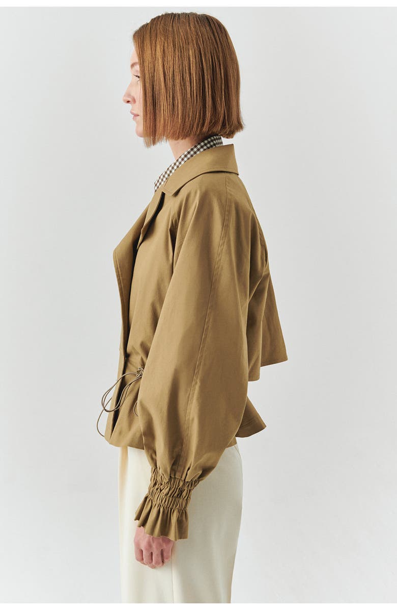 Exquise Yareli Collar Jacket, Alternate, color, Camel