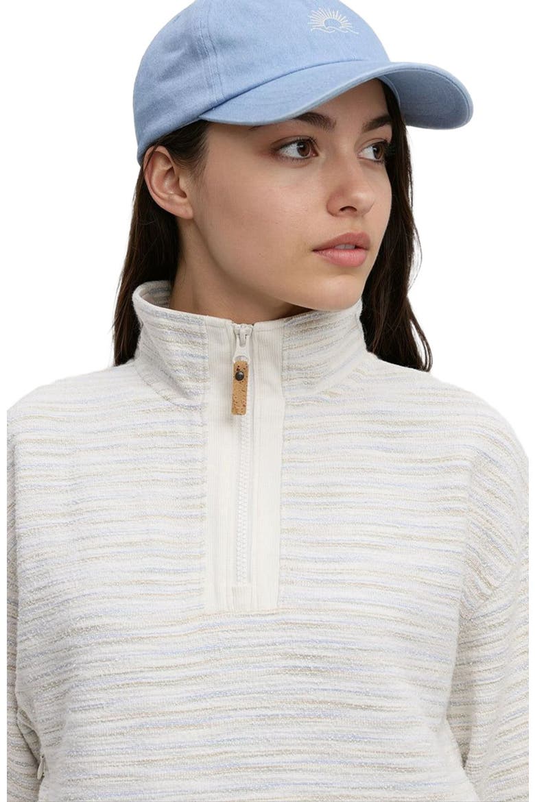Elkhorn 1/4 Zip, Alternate, color, Cotton White Flash Stripe