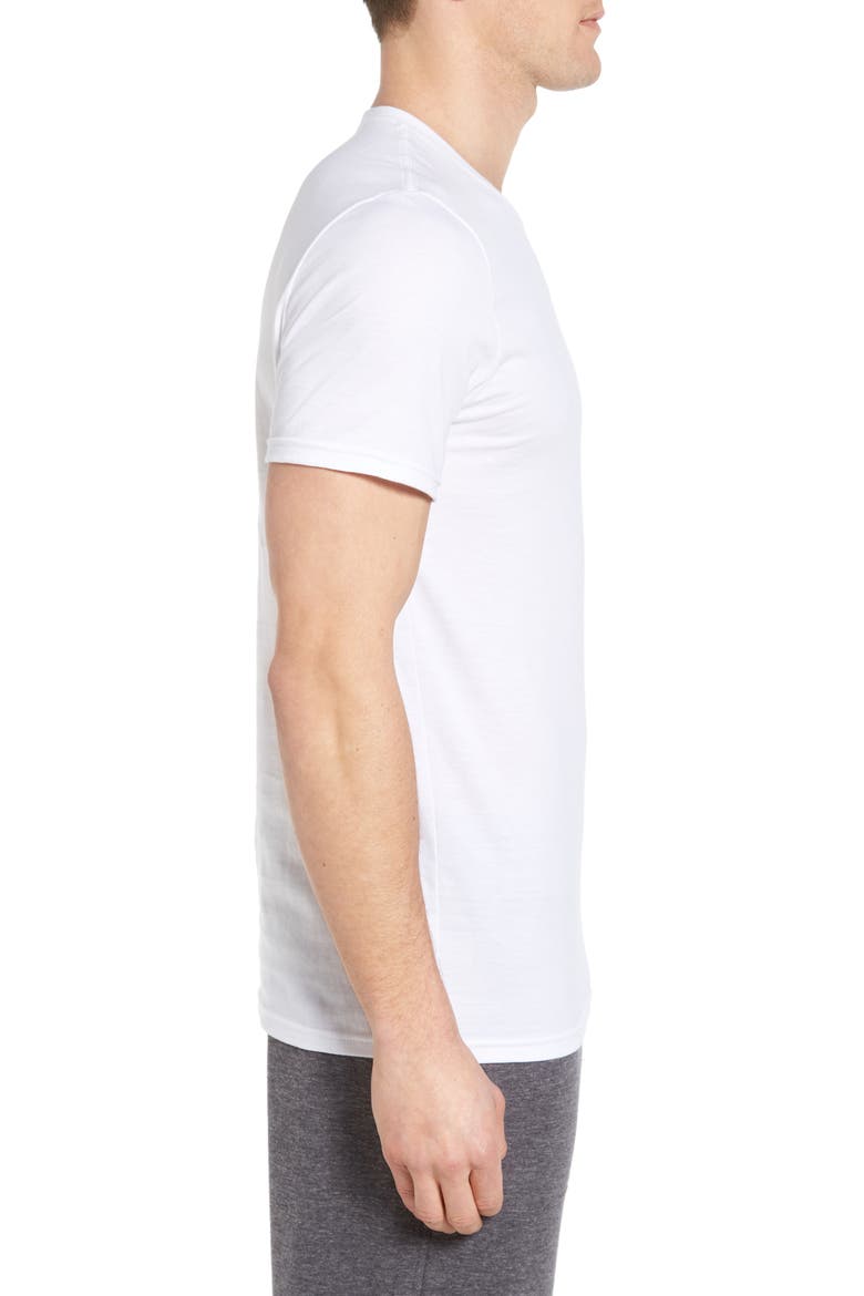 4-Pack Trim Fit Supima® Cotton Crewneck T-Shirt, Alternate, color, WHITE