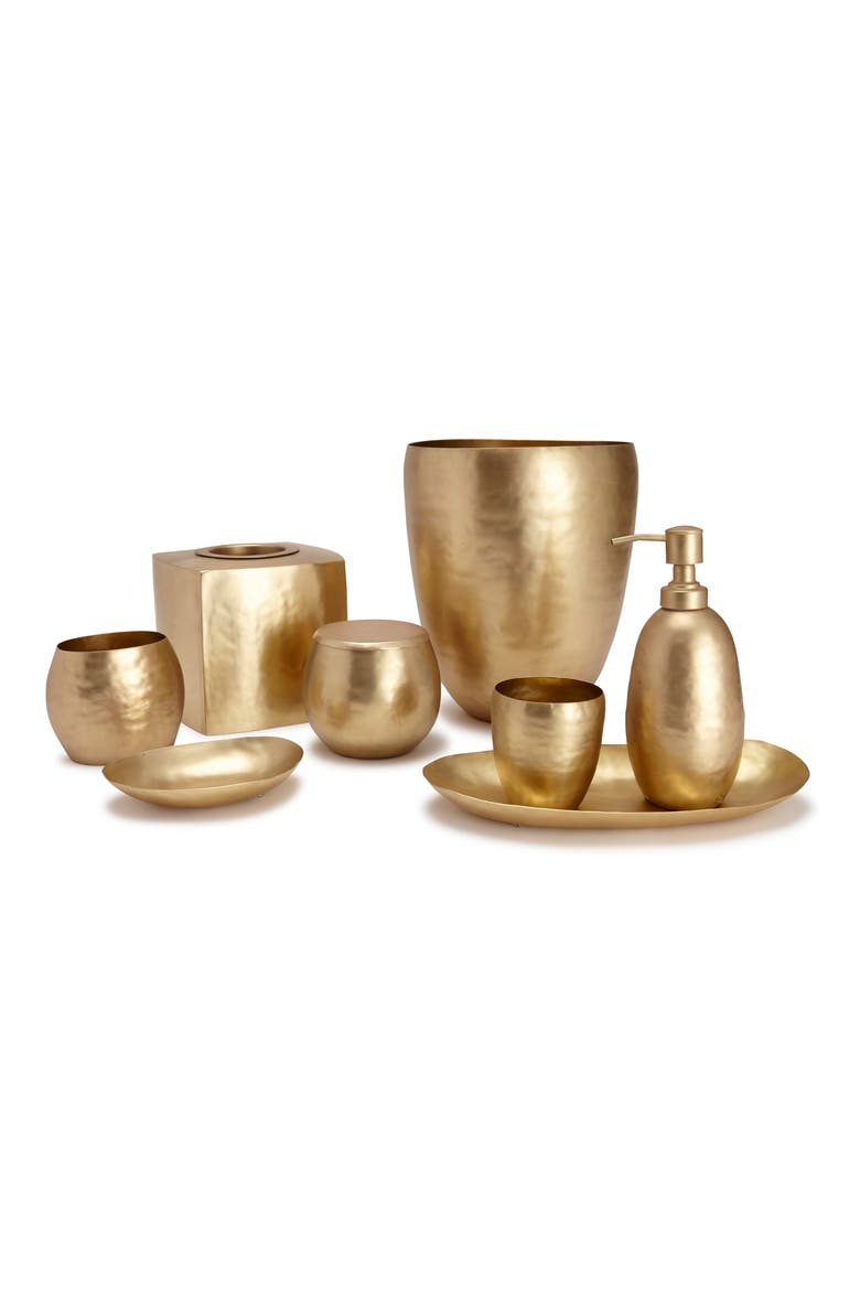 Nile Bath Tumbler, Alternate, color, BRASS