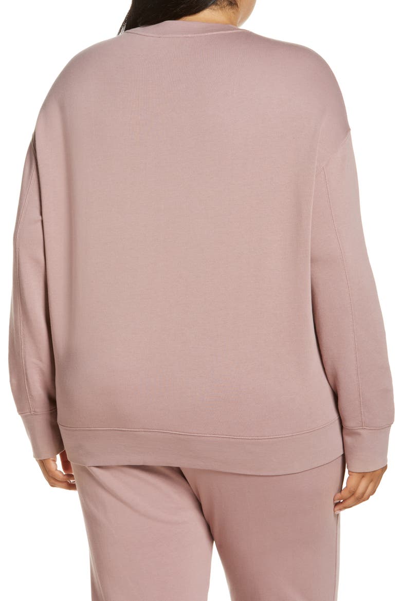 Essential Relaxed Sweatshirt, Alternate, color, PINK SHELL