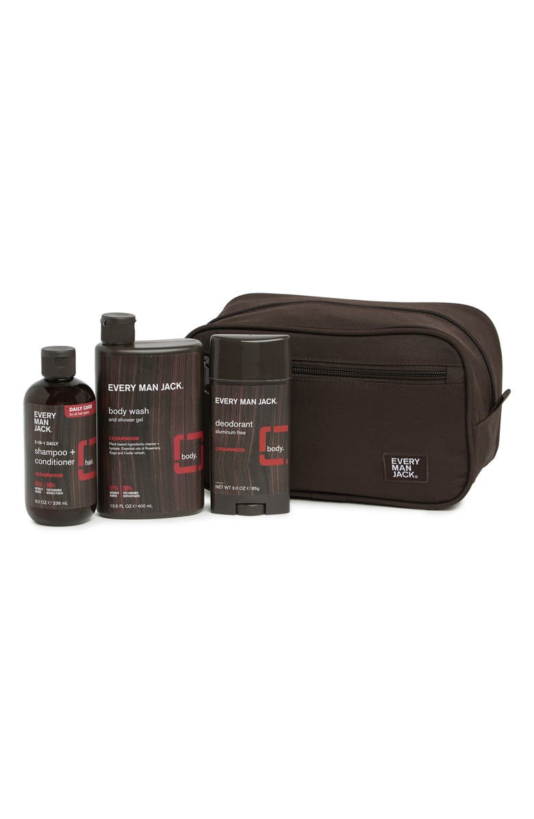 EVERY MAN JACK Cedarwood Dopp Body Kit, Main, color, 