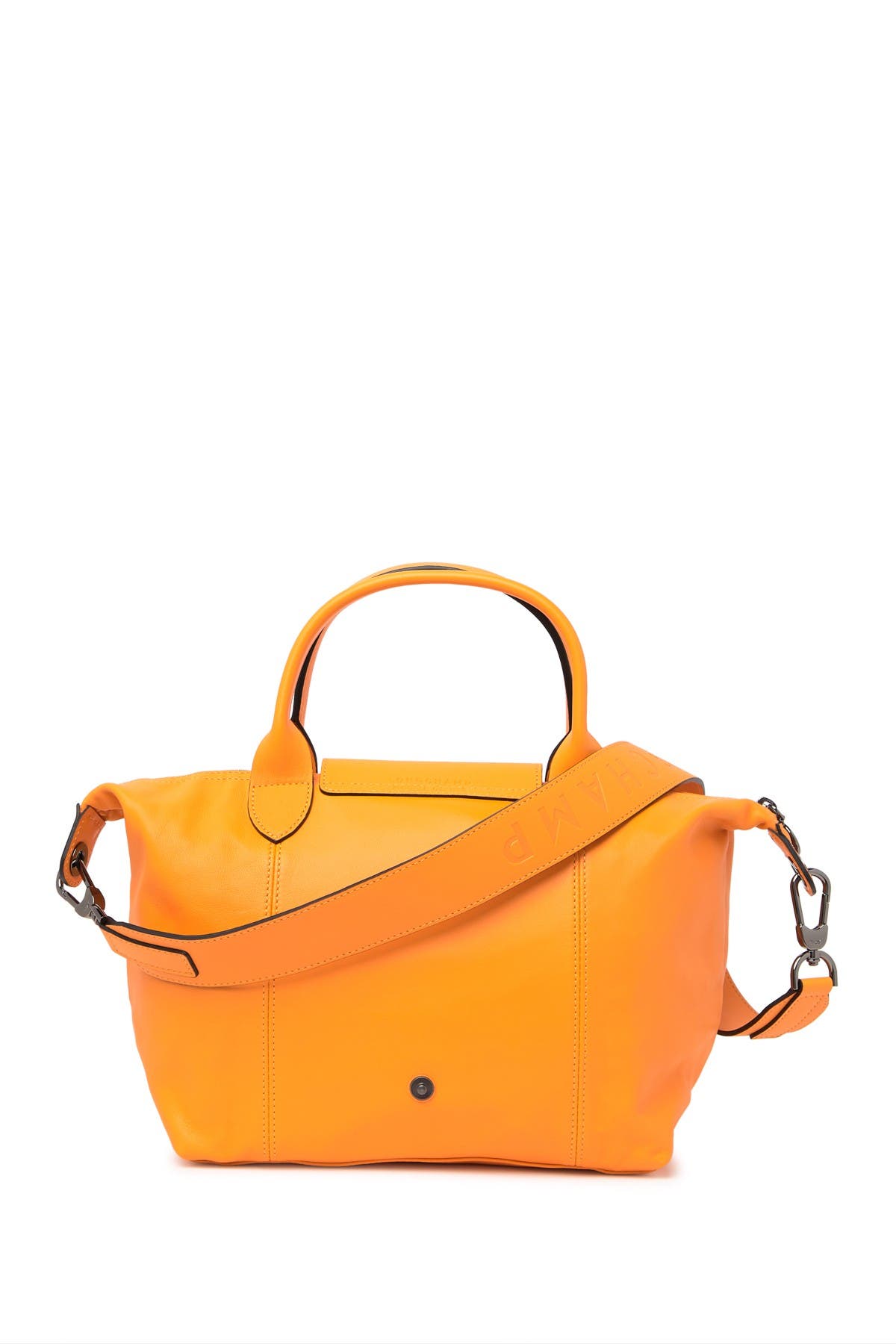 Longchamp Le Pliage Cuir Leather Top Handle Bag, Alternate, color, 