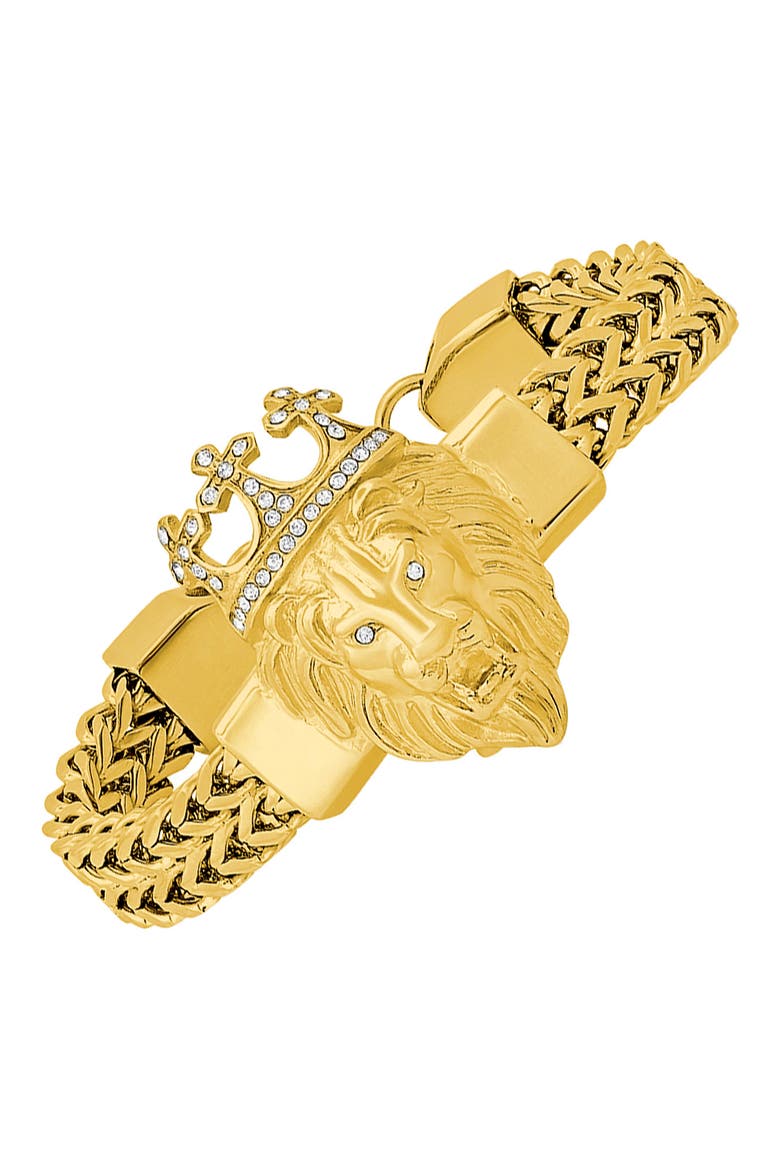 Crystal Lion Bracelet, Alternate, color, YELLOW