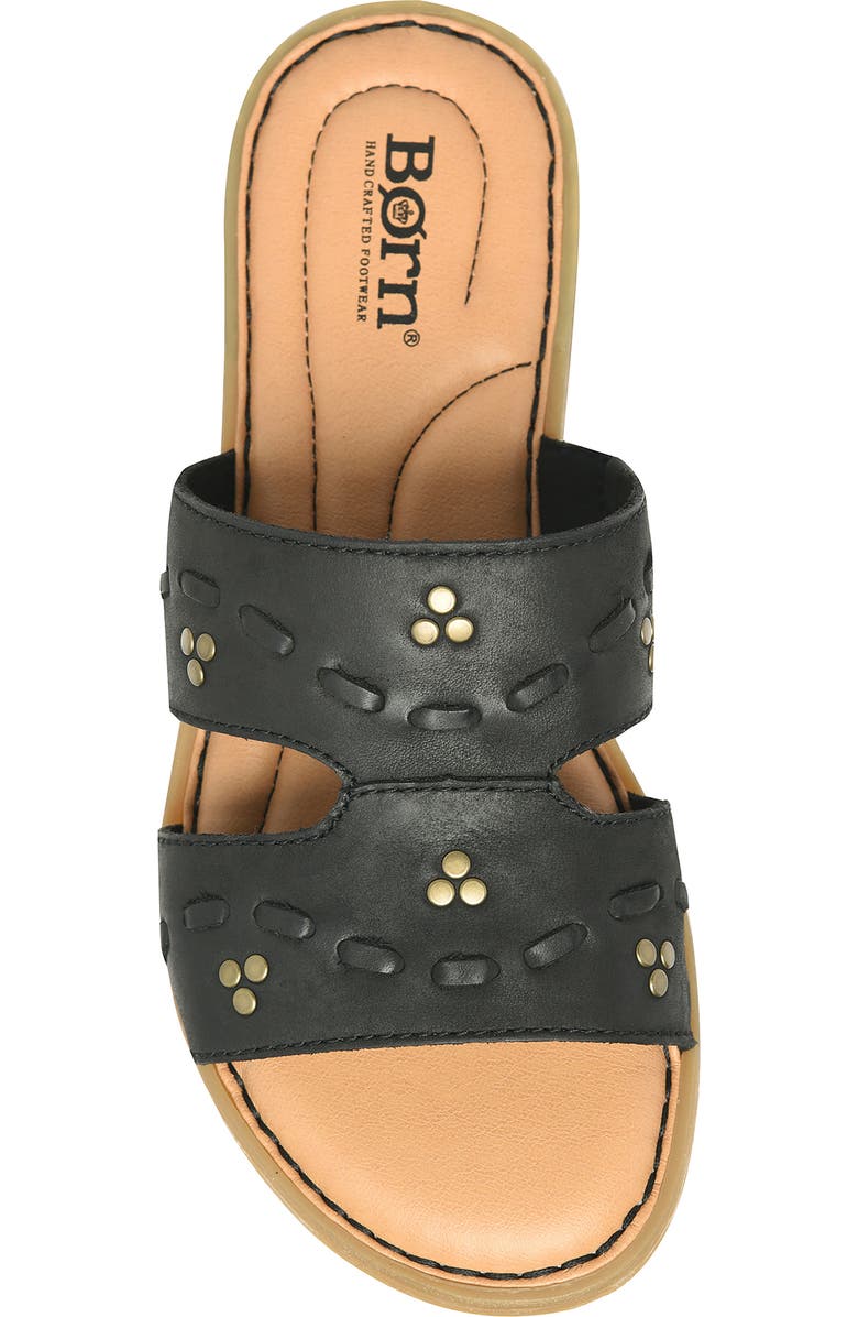 Børn Benita Slide Sandal, Alternate, color, Black Nubuck