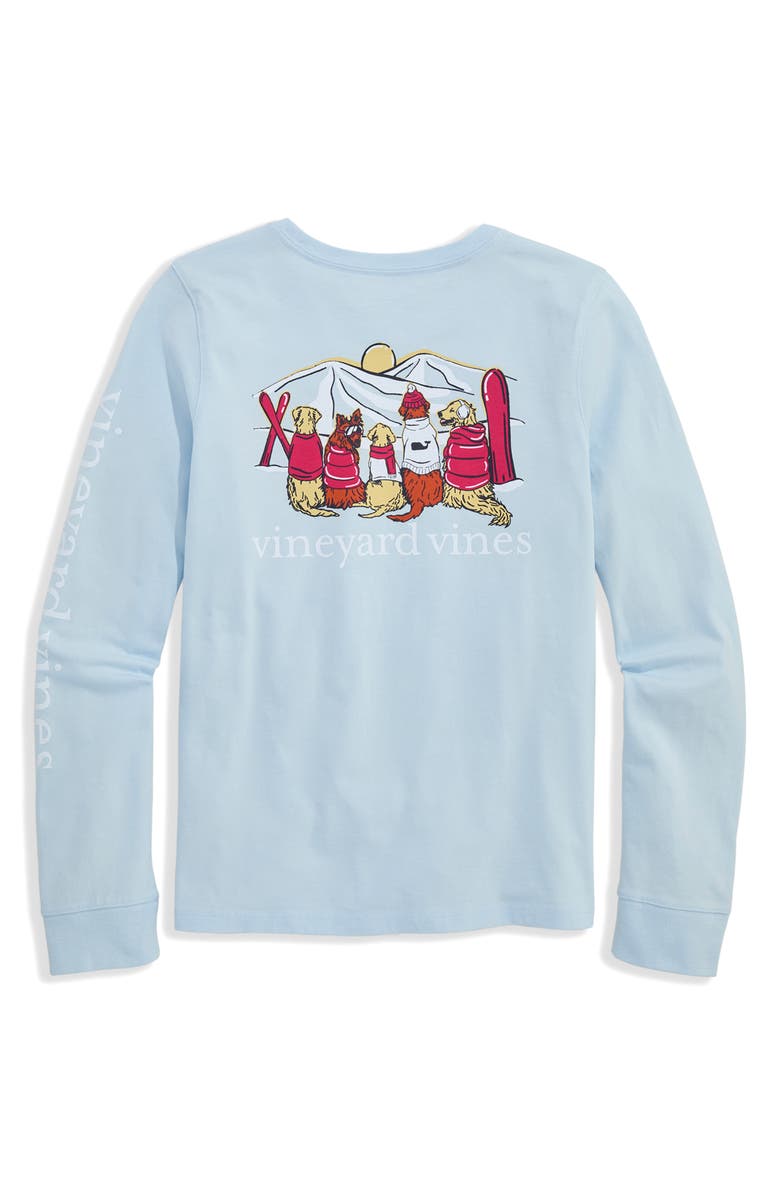 vineyard vines Kids' Smocked Tiered Dress, Alternate, color, Ice Water