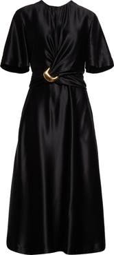 Altuzarra Honey Tie Waist Silk Dress