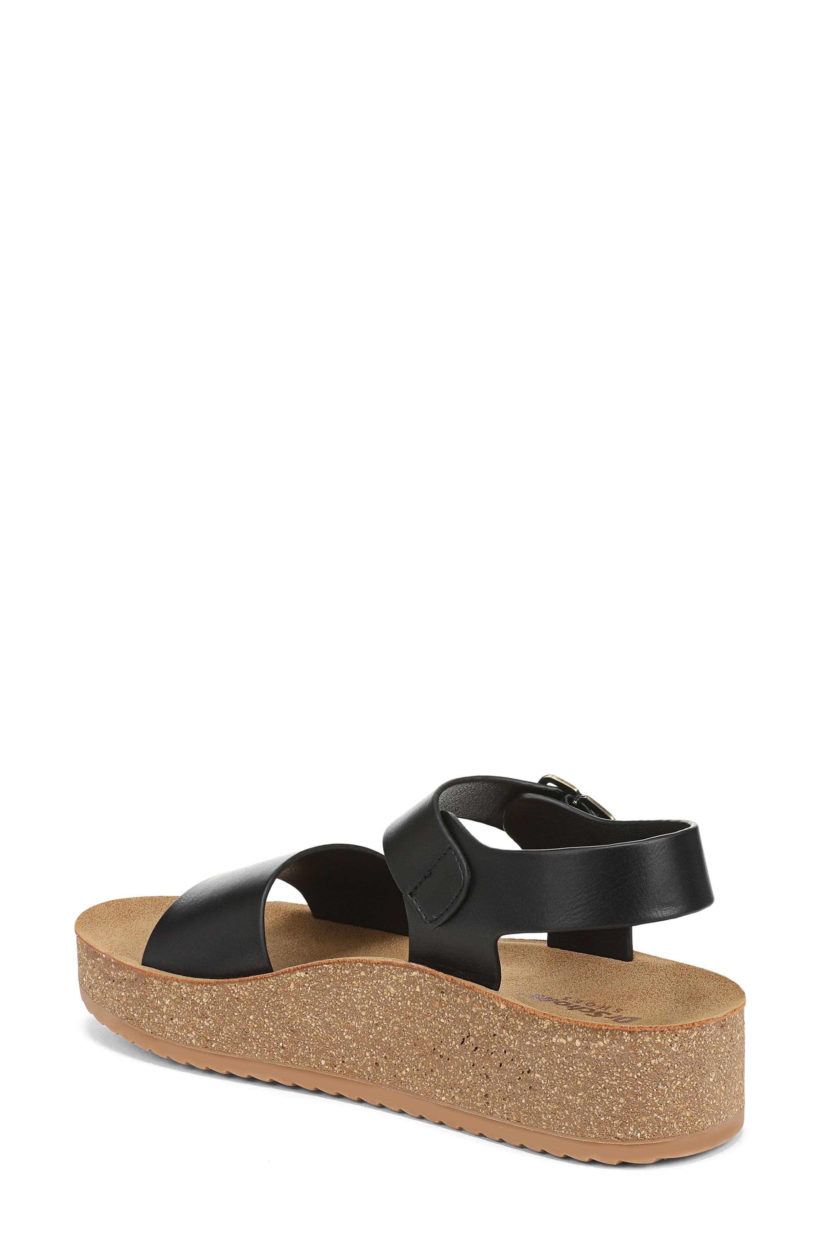 Dr. Scholl's Happy Lucky Wedge Platform Sandal, Alternate, color, Black