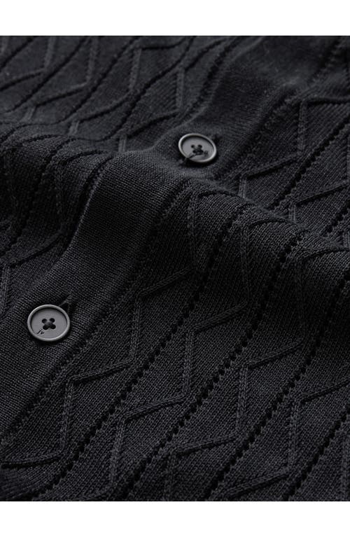John Varvatos Moore Short Sleeve Regular Fit Textured Sweater