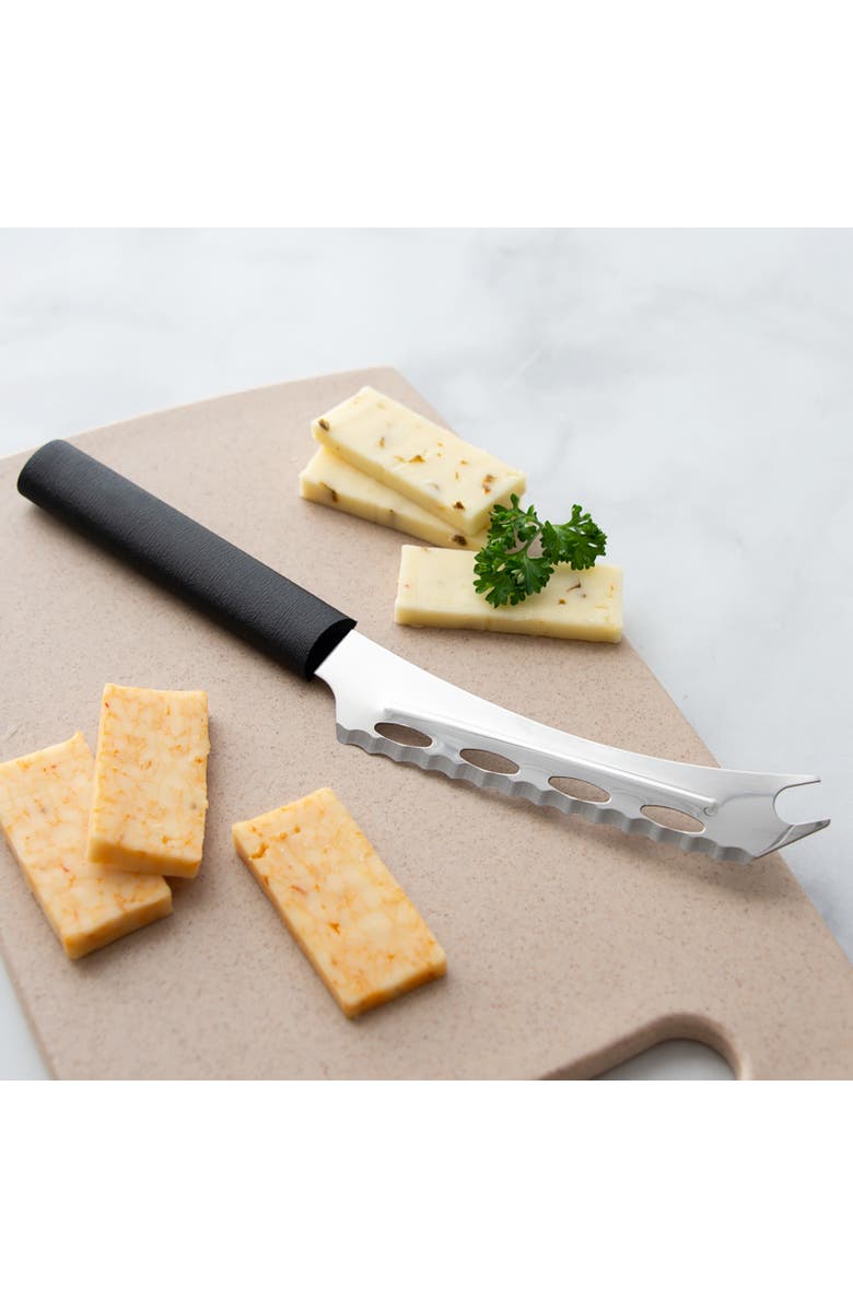 Rada Cutlery 5.25-Inch Cheese Knife Serrated Stainless Steel Blade, Alternate, color, Black