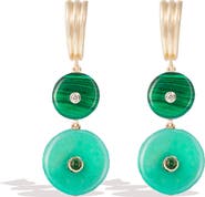 Campbell + Charlotte Evolve Stone Inlay Chandelier Earring