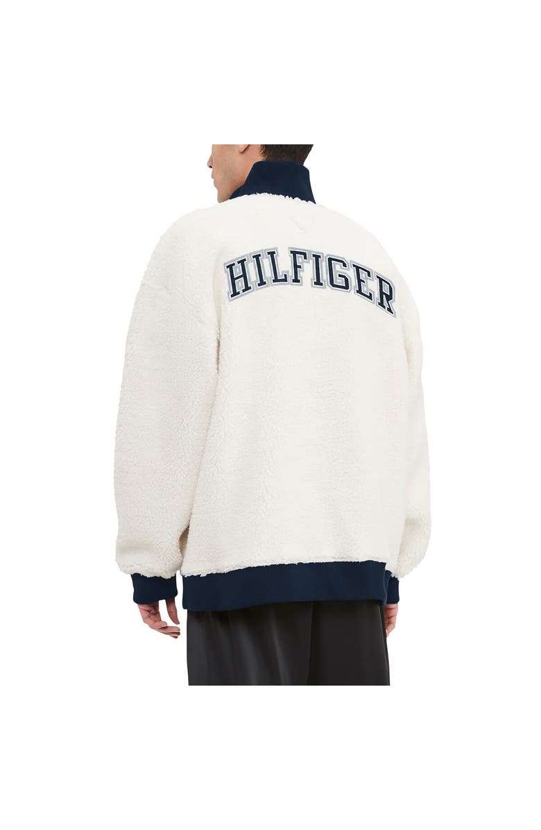 Tommy Hilfiger Men's Tommy Hilfiger White Dallas Cowboys Jordan Sherpa Quarter-Zip Jacket, Alternate, color, White